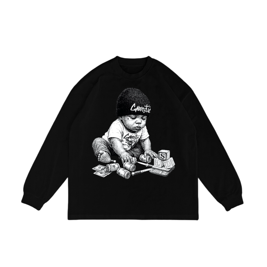 GNARLY BABY LONGSLEEVE - BLACK