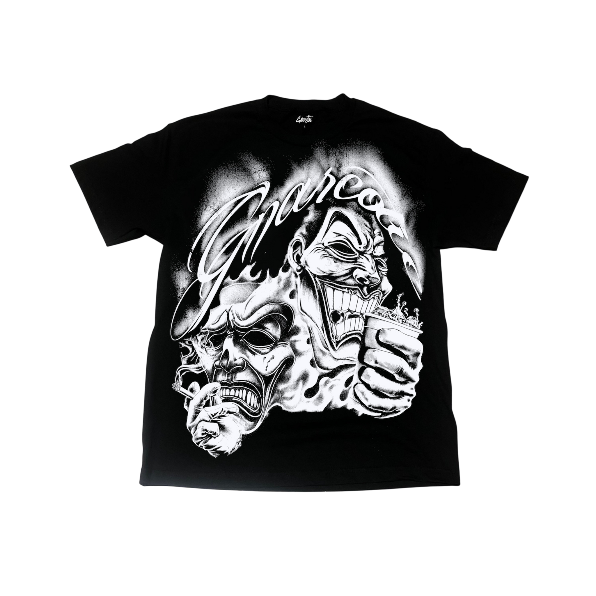 CRY NOW LAUGH LATER TEE - BLACK