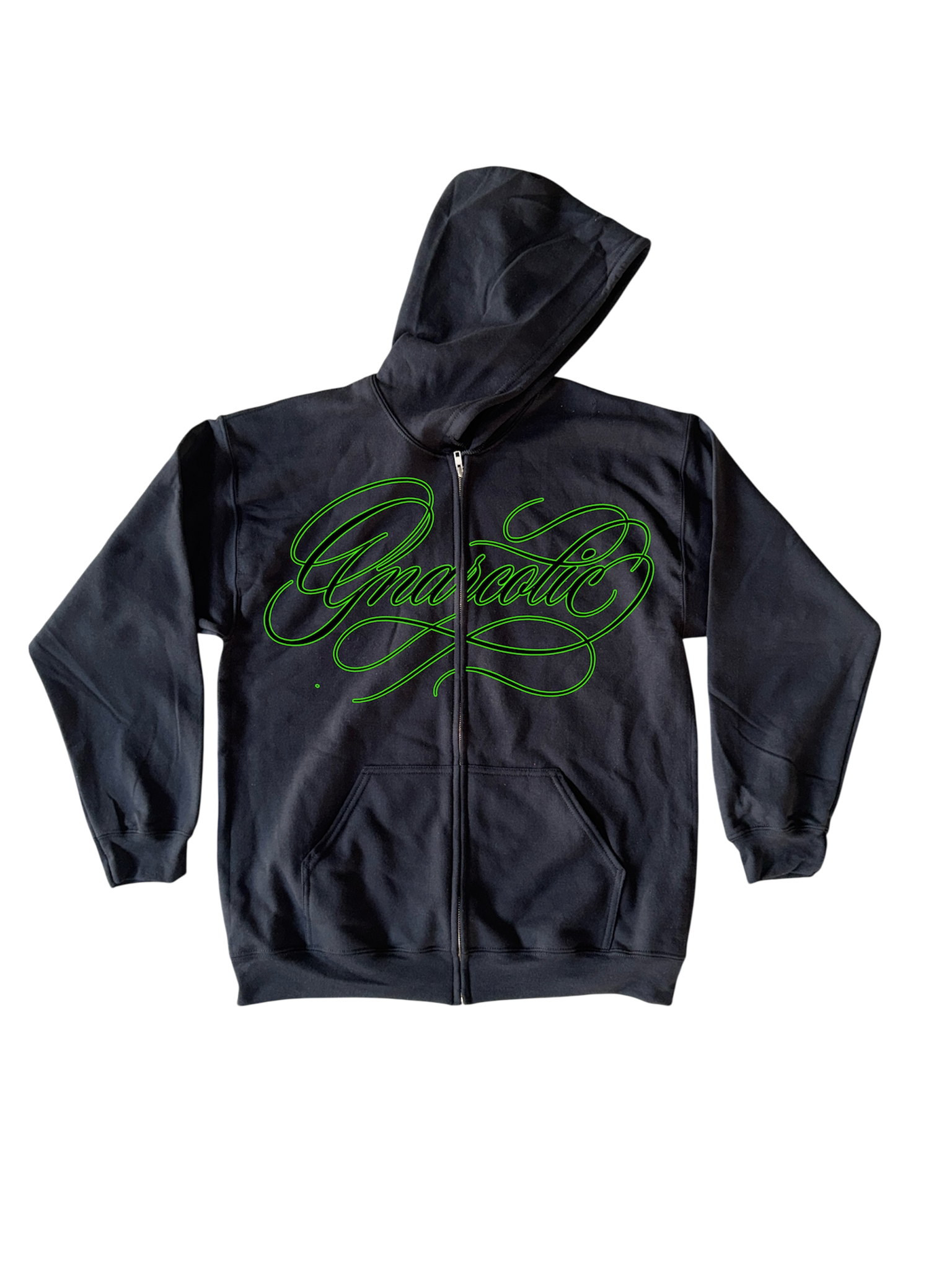 NAME PLATE ZIP UP - BLACK