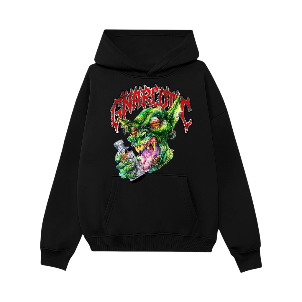 SLIME MONSTER HOODIE - BLACK