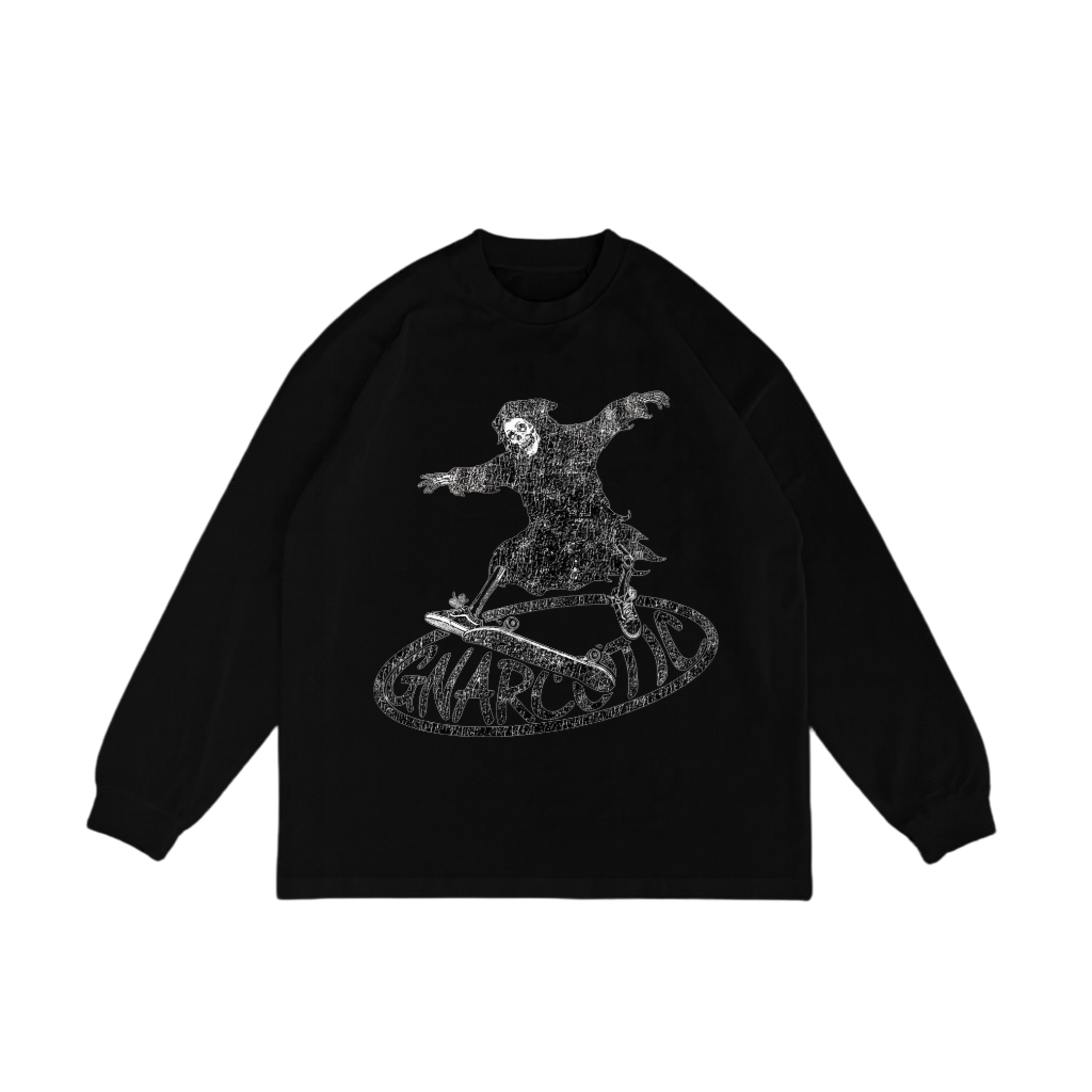 SKATE BONES LONG SLEEVE - BLACK
