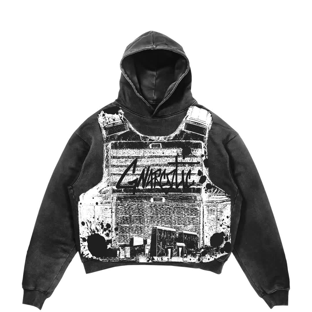 LIFE IS WAR HOODIE - BLACK