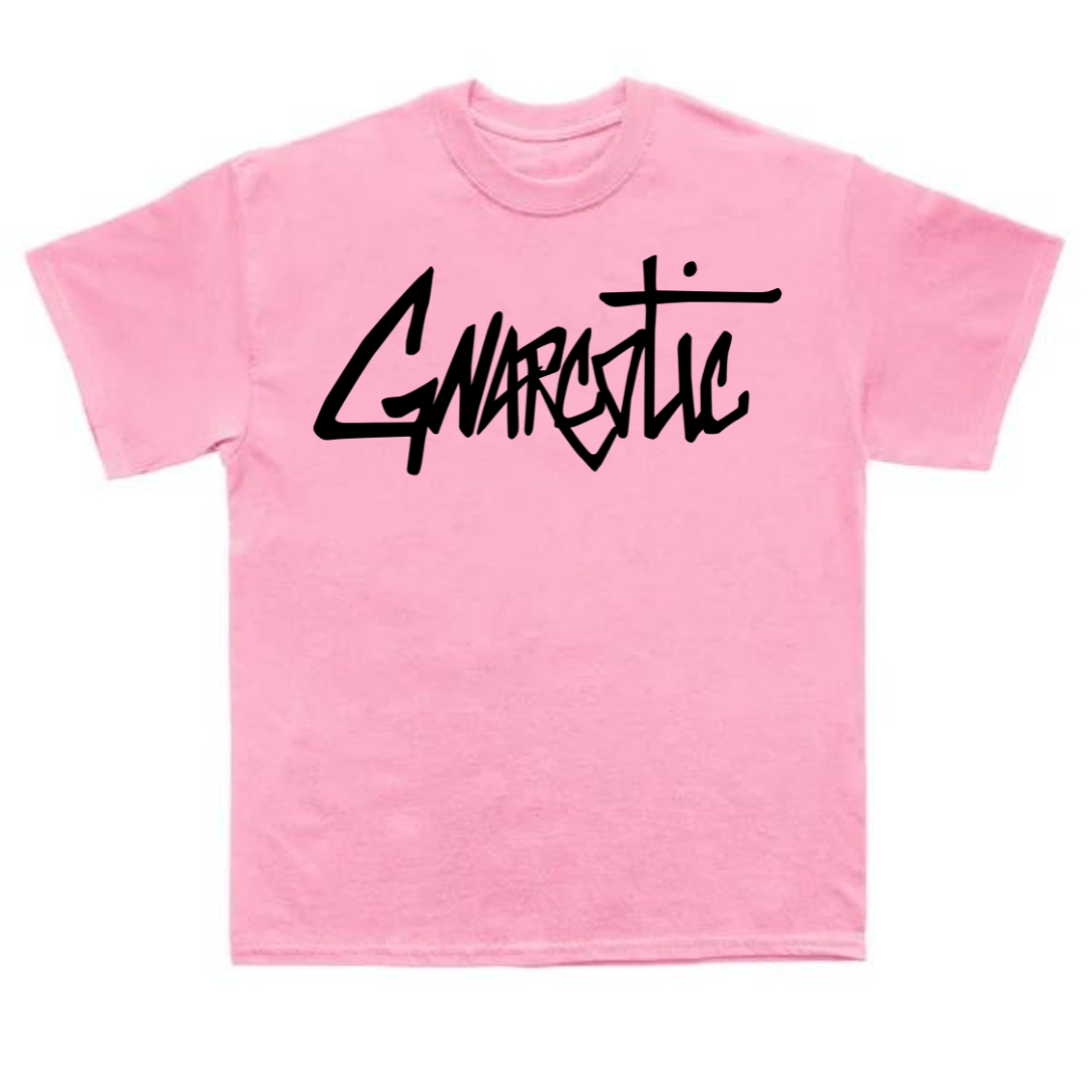 GNARCOTIC LOGO T-SHIRT - PINK