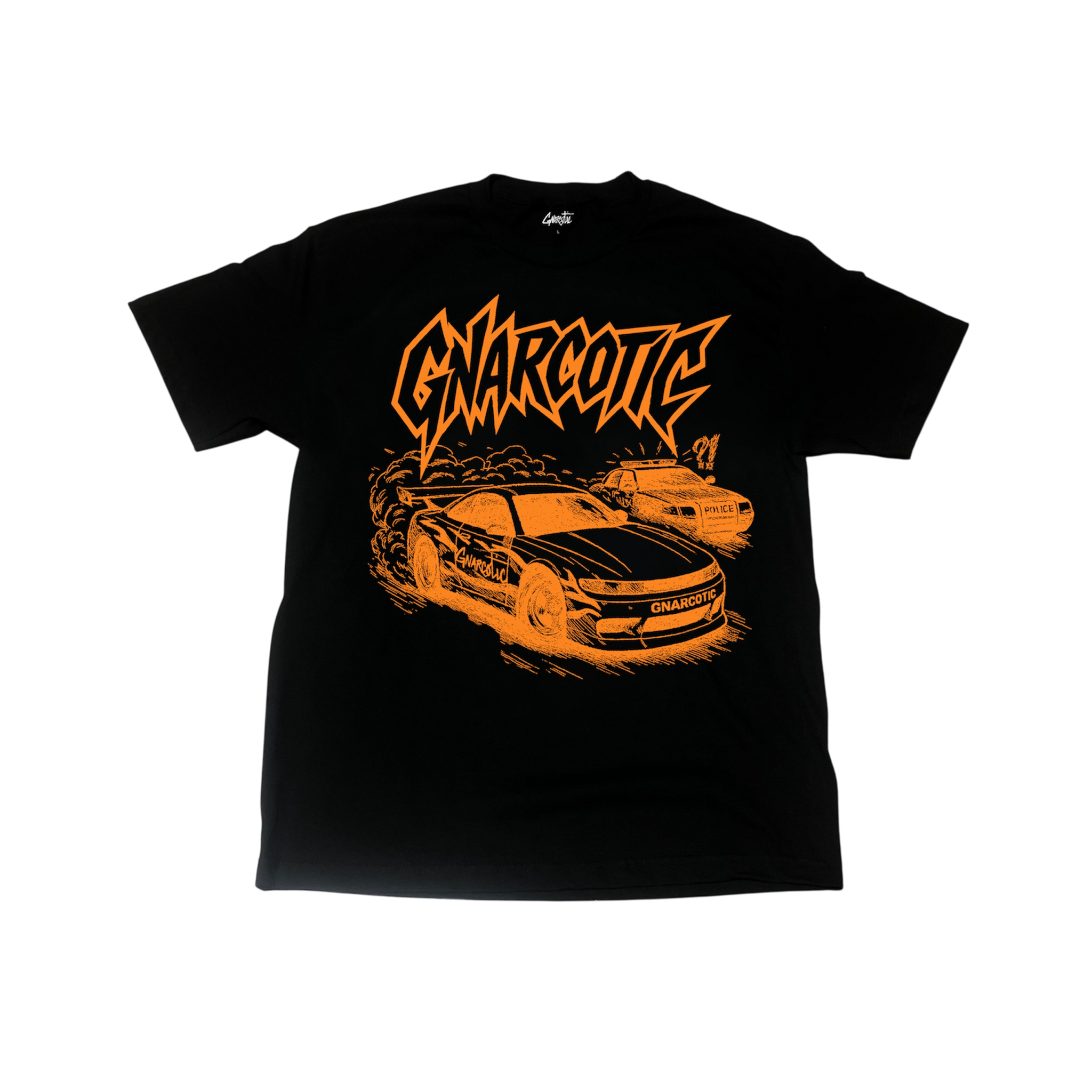 ORANGE RUN FROM 12 TEE - BLACK