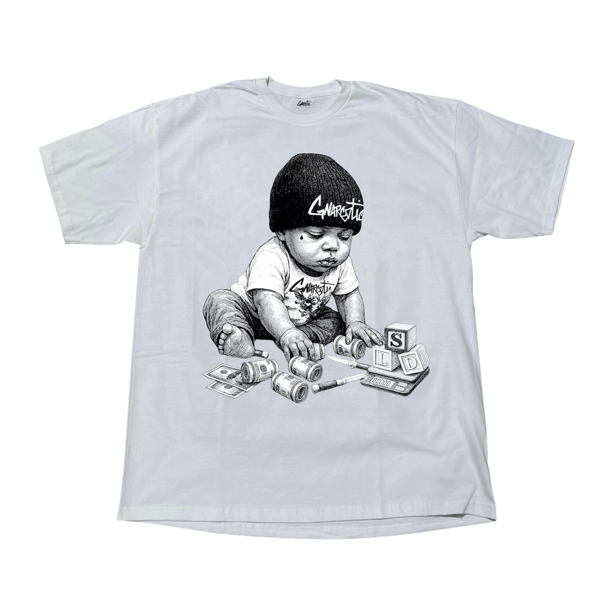 GNARLY BABY TEE - WHITE