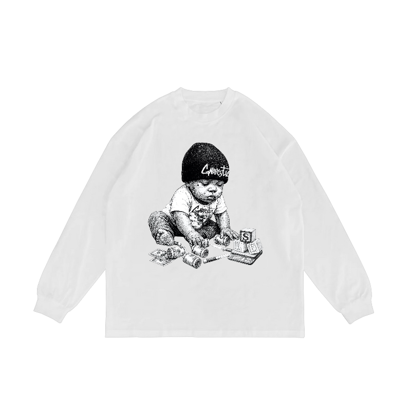 GNARLY BABY LONGSLEEVE - WHITE