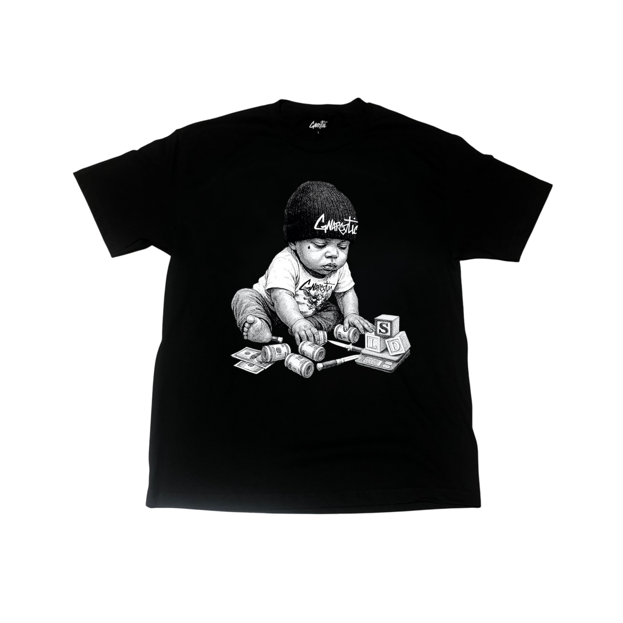GNARLY BABY TEE - BLACK