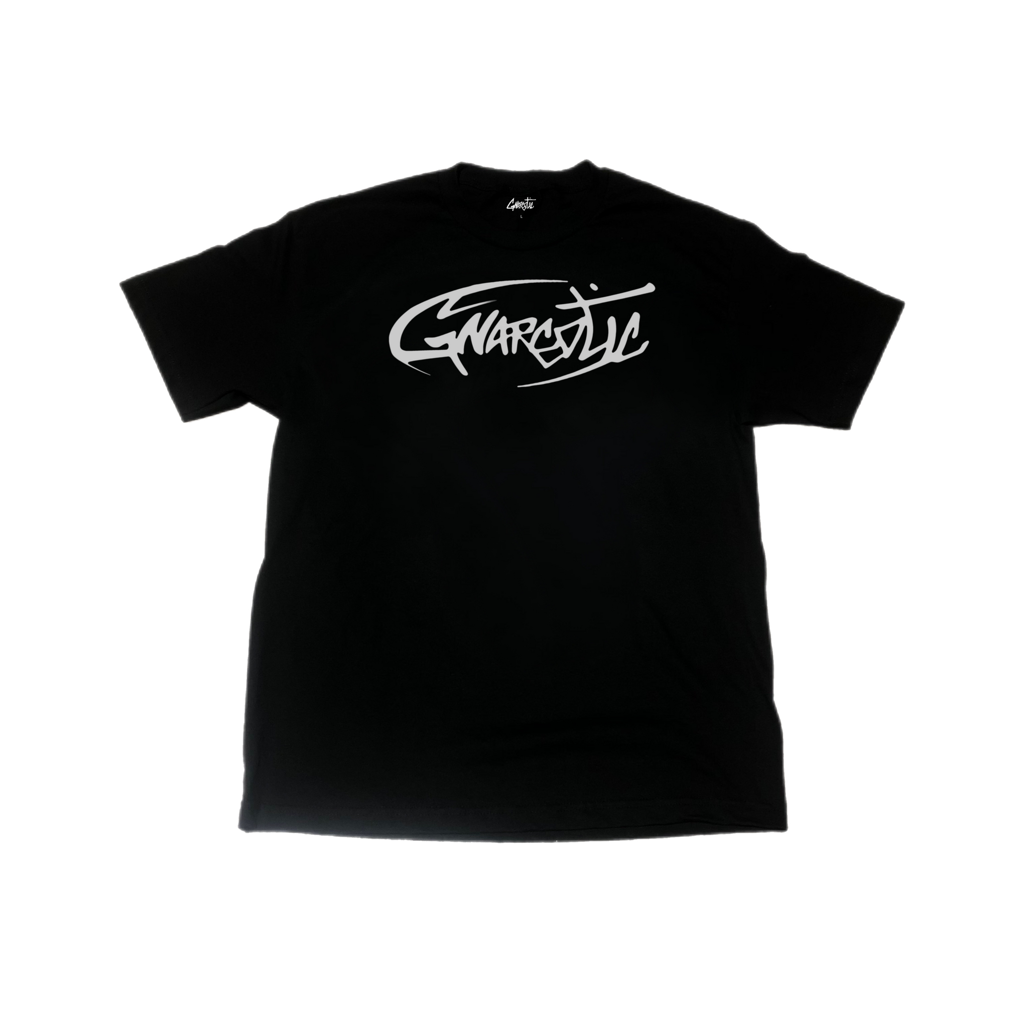 SWIRL LOGO TEE - BLACK