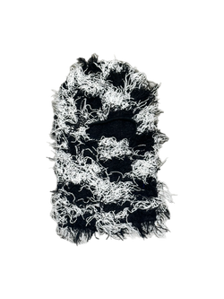 DISTRESSED LOGO BALACLAVA - WHITE/BLACK