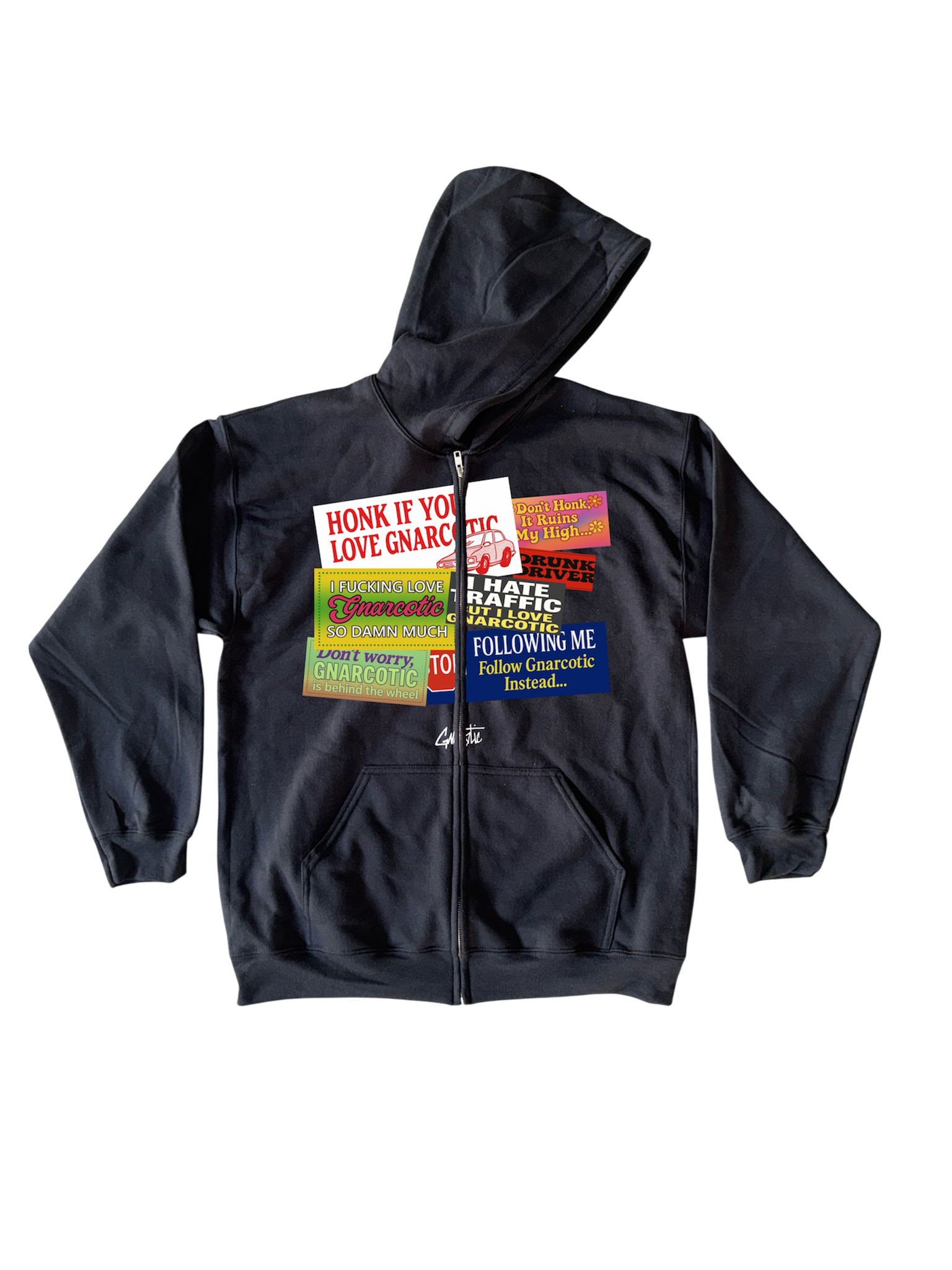 HONK ZIP UP - BLACK