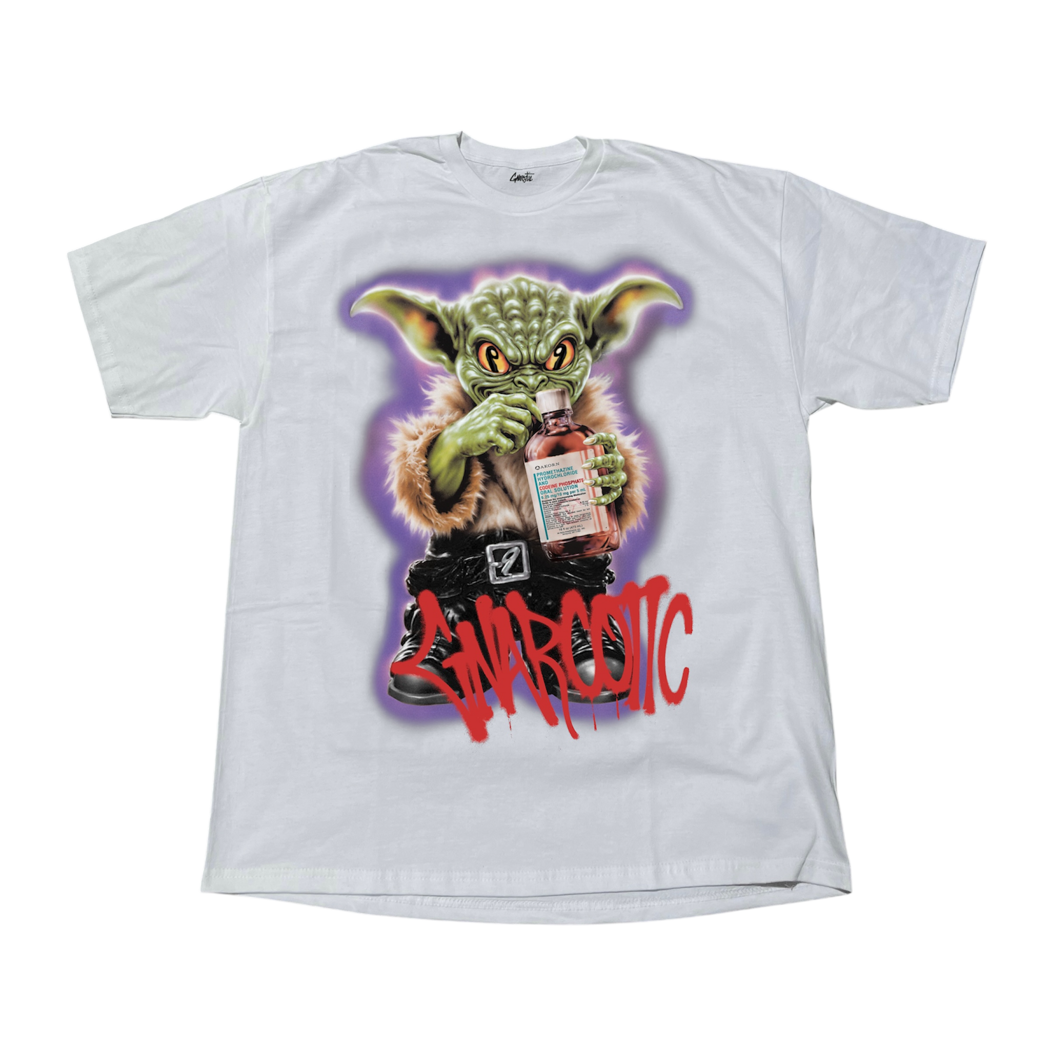 GOBLIN TEE - WHITE (RED LOGO)