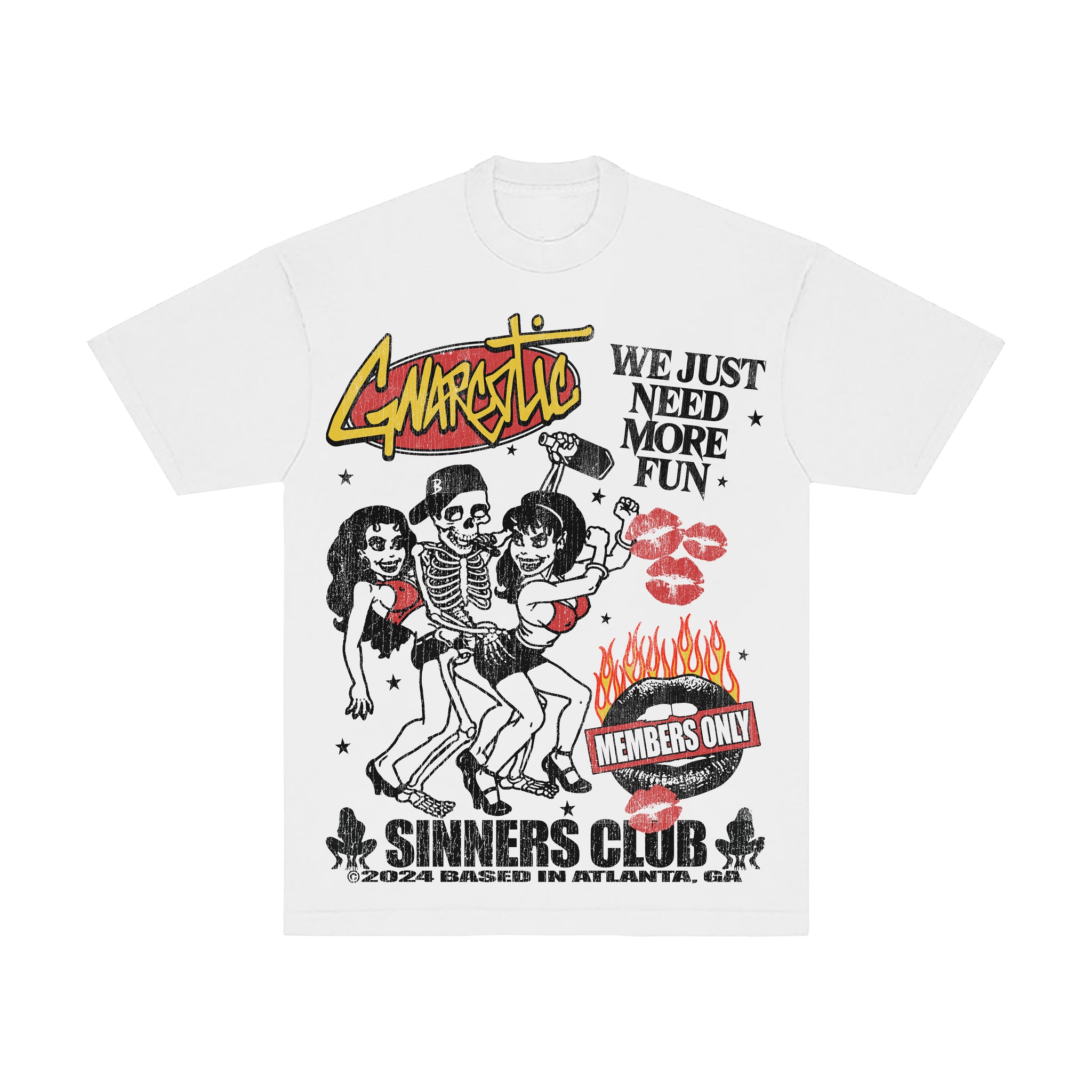 SINNERS CLUB T-SHIRT - WHITE (SALE)