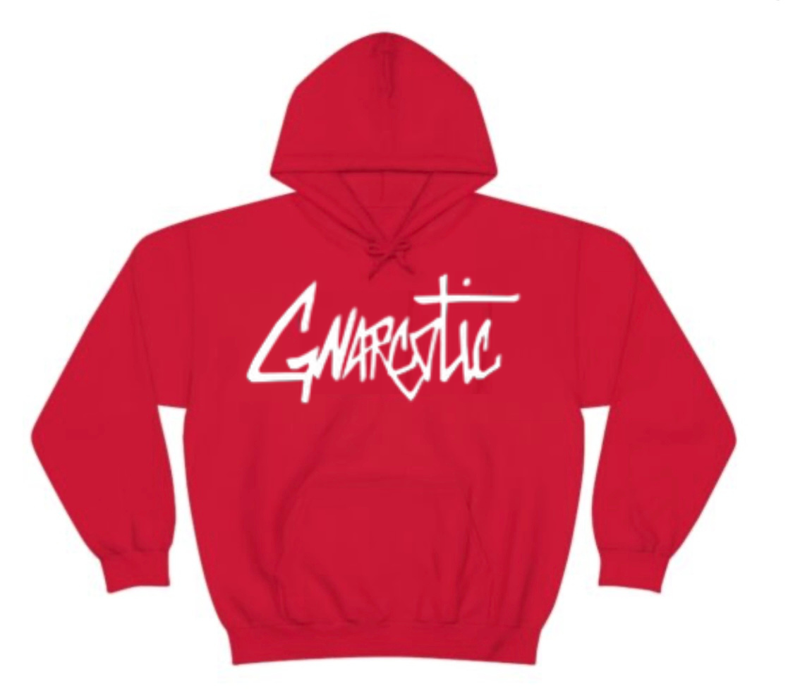 GNARCOTIC LOGO HOODIE - RED