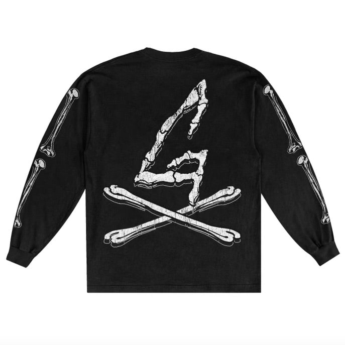 BONES LOGO LONG SLEEVE - BLACK